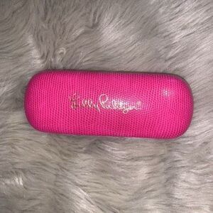 Lilly Pulitzer faux croc hard eyeglass/sunglass case